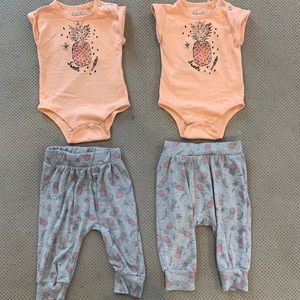 TWIN Girls Jessica Simpson Outfit 🍍